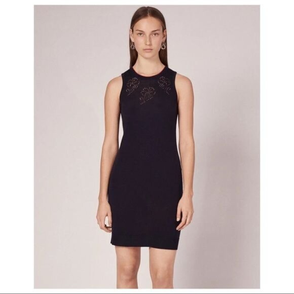 NEW Rag & Bone Dress Womens L Wool Sleeveless Country Club Nautrical Designer - Picture 1 of 9